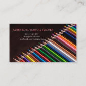 Professeur | Tutor Cartes de visite (Dos)