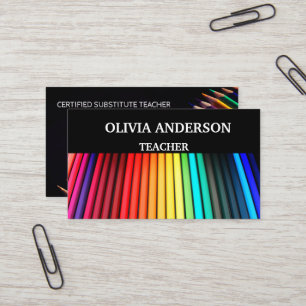 Professeur   Tutor Cartes de visite