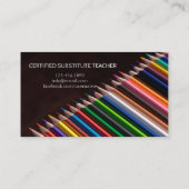 Professeur | Tutor Cartes de visite (Dos)