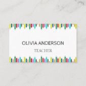 Professeur | Tutor Cartes de visite blancs (Devant)