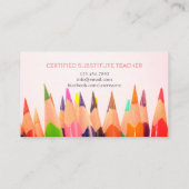 Professeur | Tutor Cartes de visite blancs (Dos)