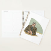 Professeur universitaire homme enseignant professe (Devant avec enveloppe)