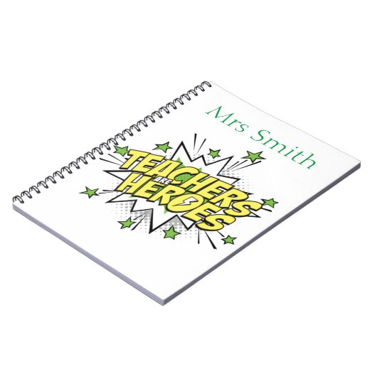 professeurs carnet superhero (Côté gauche)