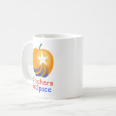 Professeurs dans la tasse de logo de l'espace (Devant gauche)