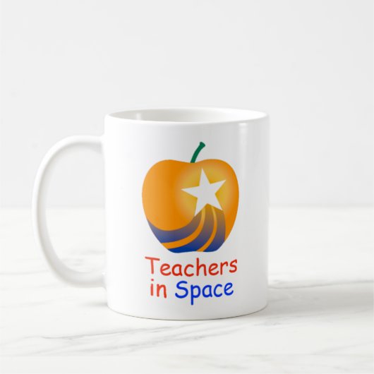 Professeurs dans la tasse de logo de l'espace (Gauche)