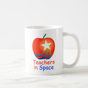 Professeurs dans la tasse de logo de l'espace