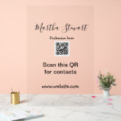 Profession add QR code details website company bus (Mariage)