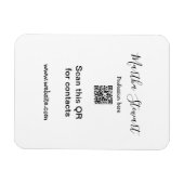 Profession add QR code details website company bus Magneet (Horizontaal)