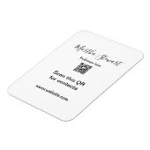 Profession add QR code details website company bus Magneet (Linkerzijde)