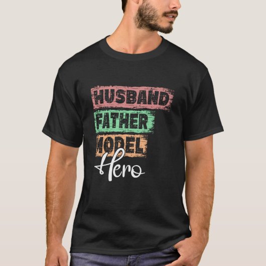 Profession dad hero father Model 1 T-shirt (Voorkant)