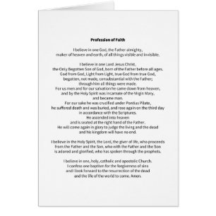 Profession de la foi