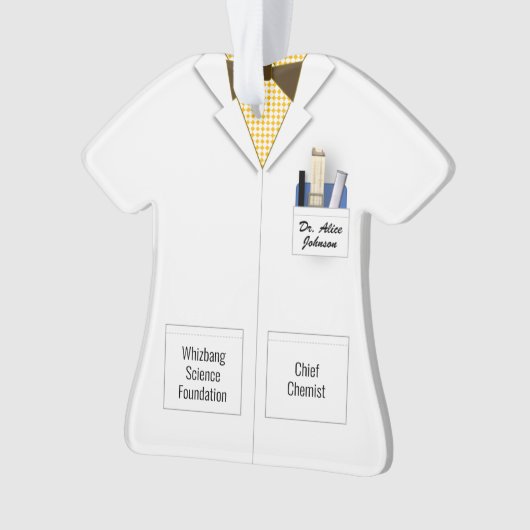 Profession du scientifique Bowtie  (devant)