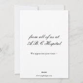 profession médicale Cartes de fin de année en card (Dos)