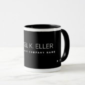 Profession moderne Nom commercial Café noir Mug (Devant droit)