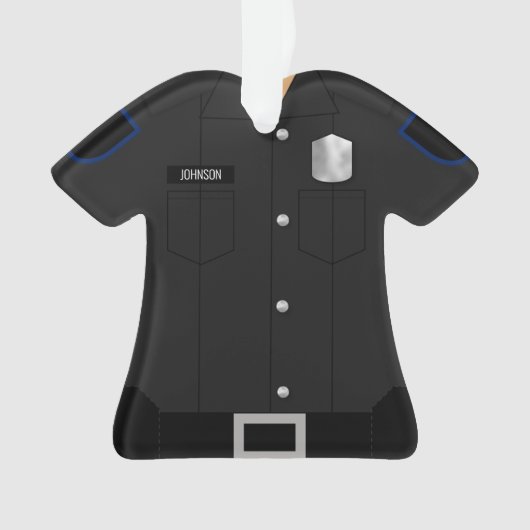 Profession noire uniforme de la police (devant)