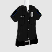 Profession noire uniforme de la police (devant)