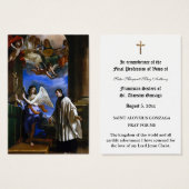 PROFESSION NUN CATHOLIQUE DE VOWS CARTE SAINTE (Devant & derrière)