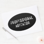 PROFESSIONAL AGITATOR  OVALE STICKER (Envelop)