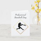 Professional Baseball Day Kaart (Gele Bloem)