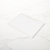 Professional Basic Name Thin Border Folie Note Kaa Feestdagen Briefkaart (Gedraaid)