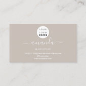 Professional Beauty Makeup Logo Gold Confetti Hair Visitekaartje (Achterkant)