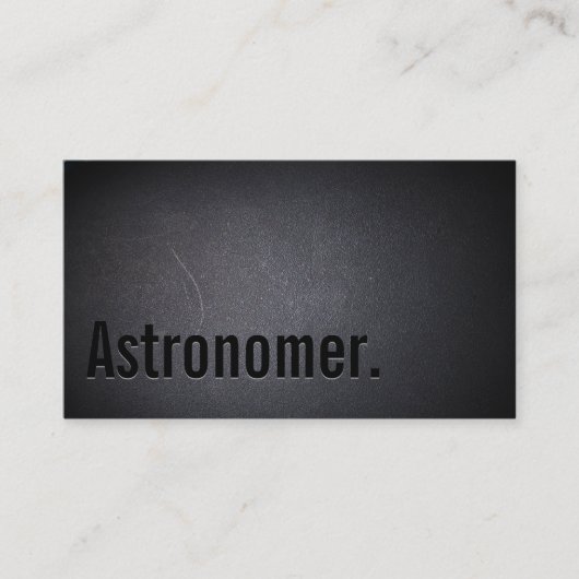 Professional Black Astronomer Visitekaartje (Voorkant)