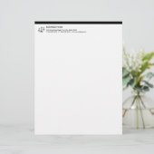 Professional Black Border Lawyer/Attorney Briefhoofd Sjabloon (Staand voorkant)