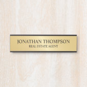 Professional Black en Gold Deurbordje (Voorkant)