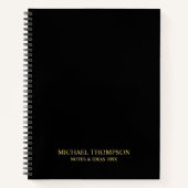 Professional Black en Gold Notitieboek (Voorkant)
