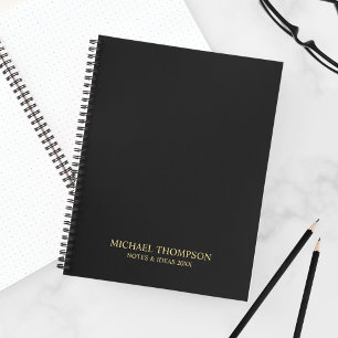 Professional Black en Gold Notitieboek