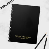 Professional Black en Gold Notitieboek
