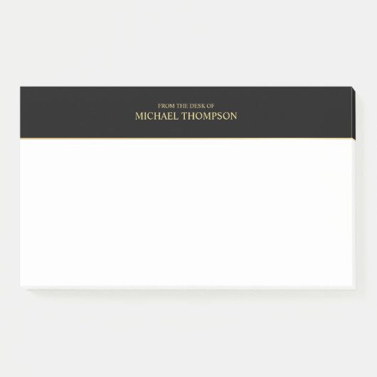 Professional Black en Gold Post-it® Notes (Voorkant)