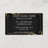 Professional Black Gold Visitekaartje (Achterkant)