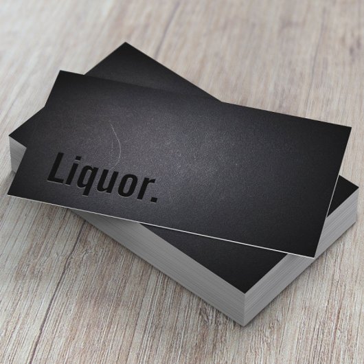 Professional Black Out Liquor Visitekaartje