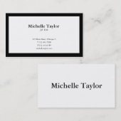 Professional Black Visitekaartje (Voorkant / Achterkant)