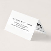 Professional Black White Modern Loyalty Visitekaartjes (Achterkant)