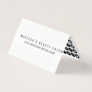 Professional Black White Modern Loyalty Visitekaartjes
