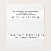 Professional Black White Modern Loyalty Visitekaartjes (Buitenkant ongevouwen)