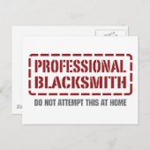 Professional Blacksmith Briefkaart (Voorkant / Achterkant)