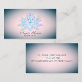 Professional Blue Lotus Flower Visitekaartje (Voorkant / Achterkant)