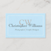 Professional Blue-minimalist Visitekaartje (Voorkant)