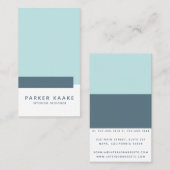 Professional Blue Modern Geometric Visitekaartje (Voorkant / Achterkant)