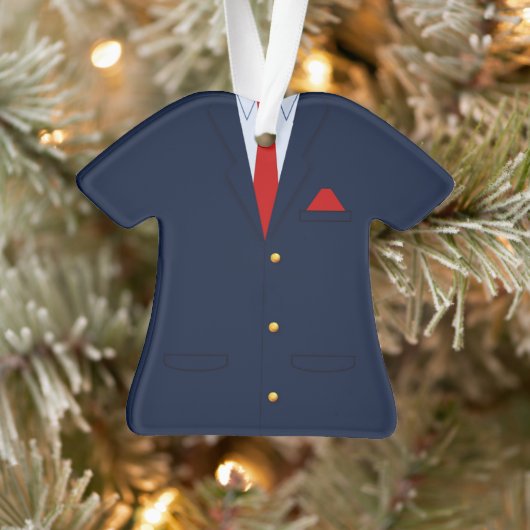 Professional Blue Suit Red Stropdas Boss Ornament (Boom)