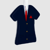 Professional Blue Suit Red Stropdas Boss Ornament (voorkant)
