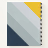 Professional Blue to Yellow Gradient Sketchbook Notitieboek (Achterkant)