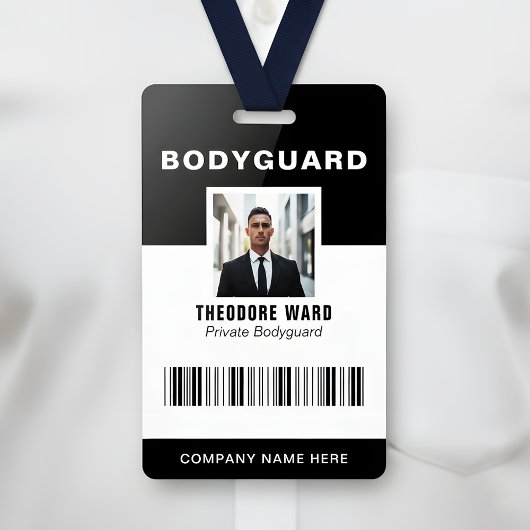 Professional Bodyguard ID Private Security Badge