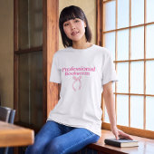 Professional Bookworm mignon t-shirt arc rose