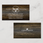 Professional Builder Carpenter Tools Woodworking Visitekaartje (Voorkant / Achterkant)