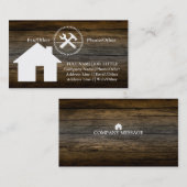 Professional Builder Carpenter Tools Woodworking Visitekaartje (Voorkant / Achterkant)