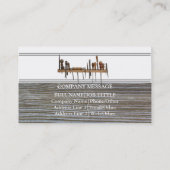Professional Builder Carpenter Tools Woodworking Visitekaartje (Achterkant)